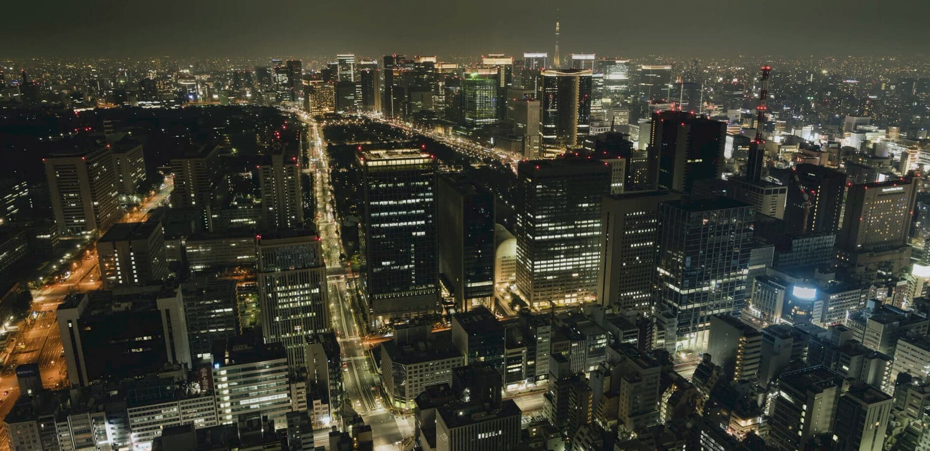 東京都心 虎ノ門から見た眺め（夜）_8K