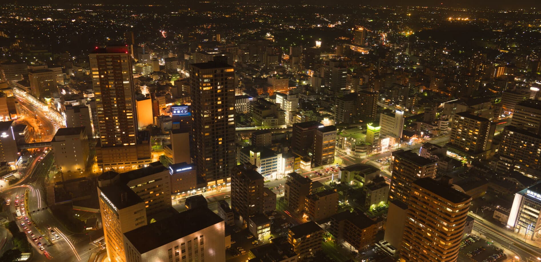 浜松市街の日没～夜景_8K