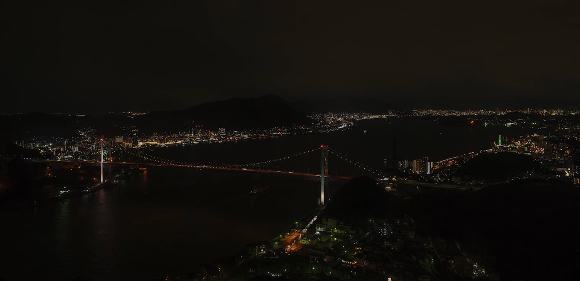 夜の関門橋_8K