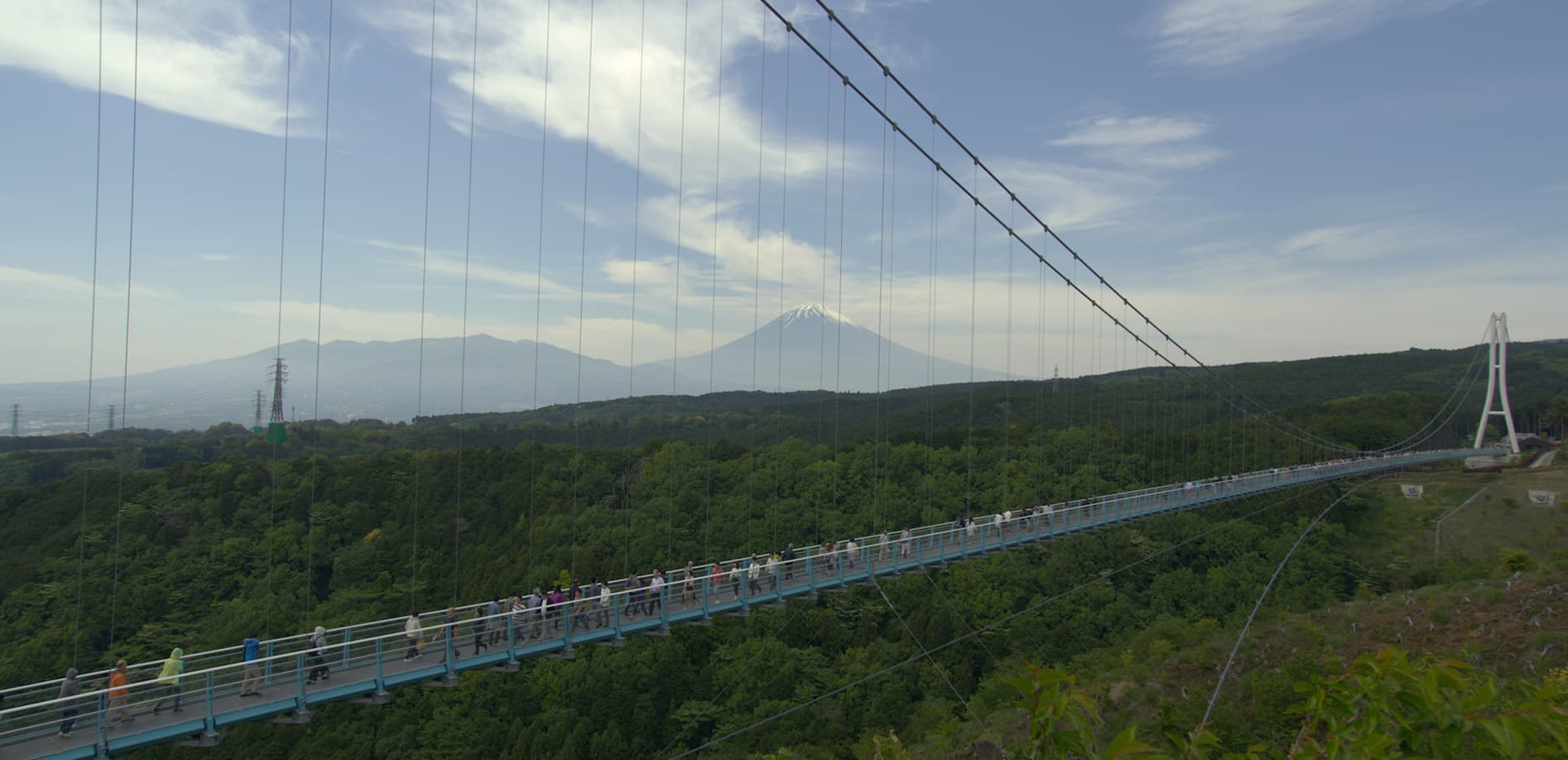絶景、日本一長い吊橋_8K