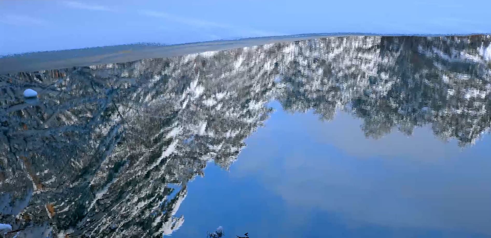 福島 雪の五色沼_8K