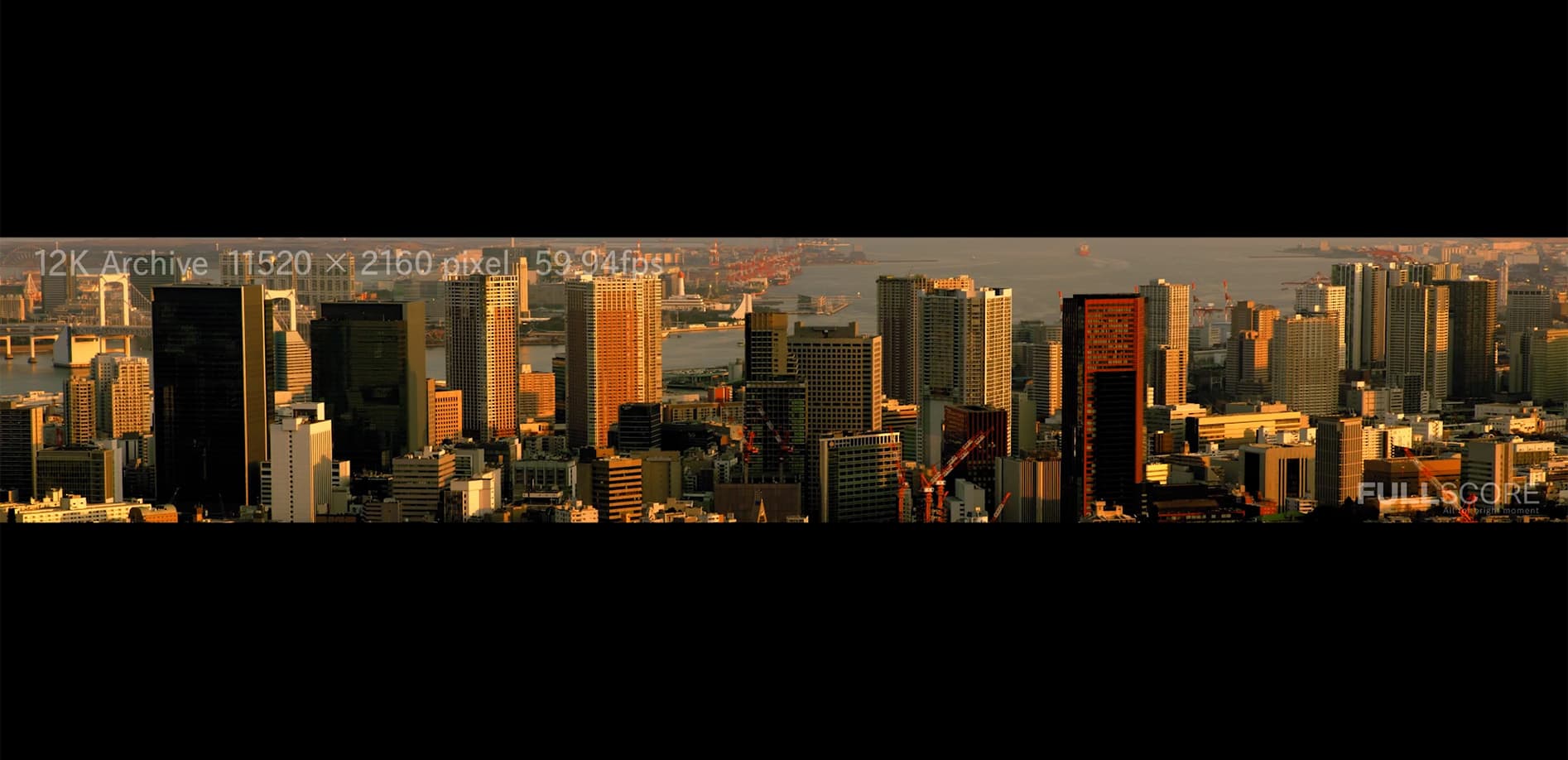 東京俯瞰_夕景 No.2 - TOKYO Wide Vision - 12K WIDE 48:9