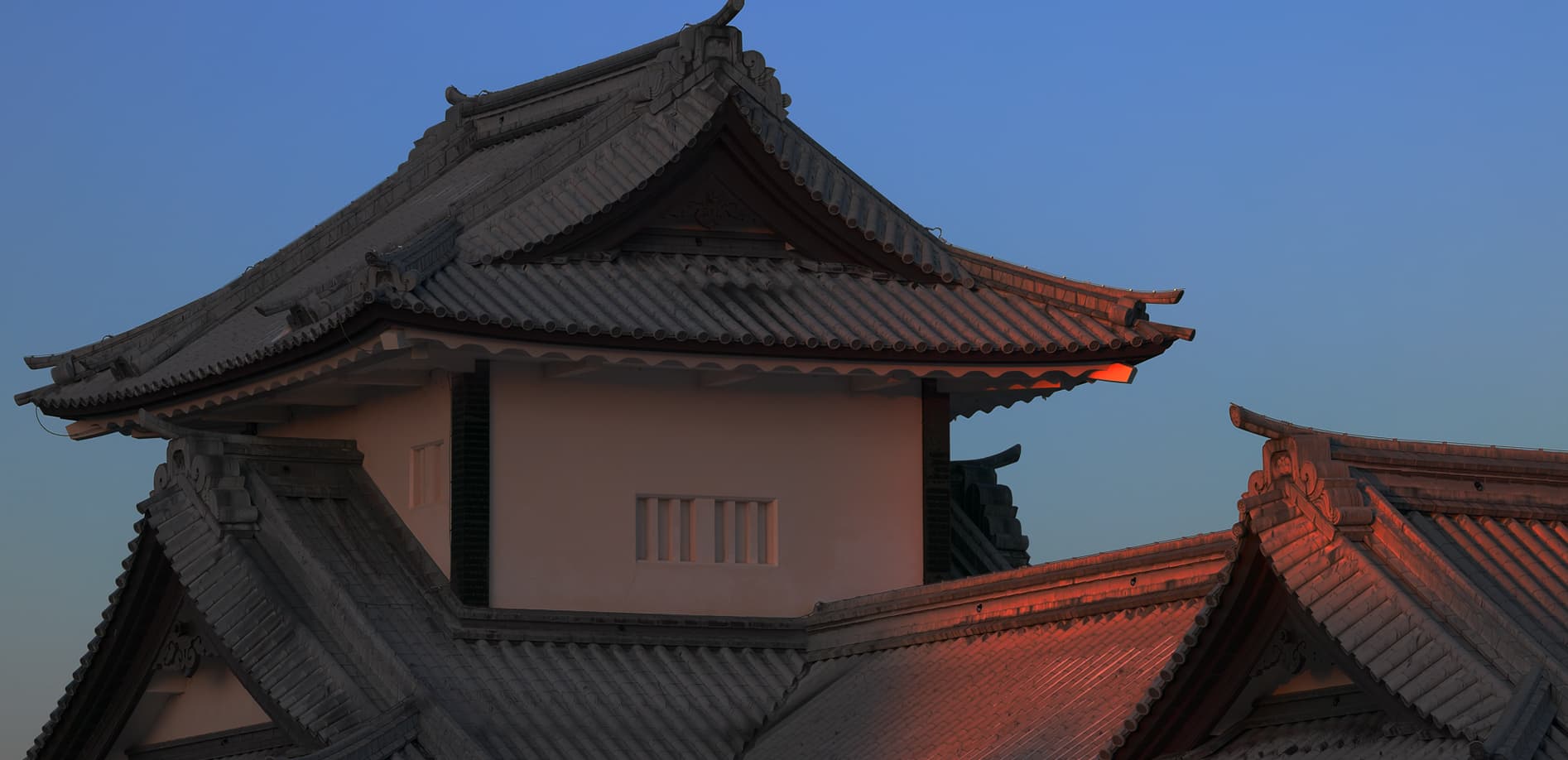 夕日の金沢城_8K