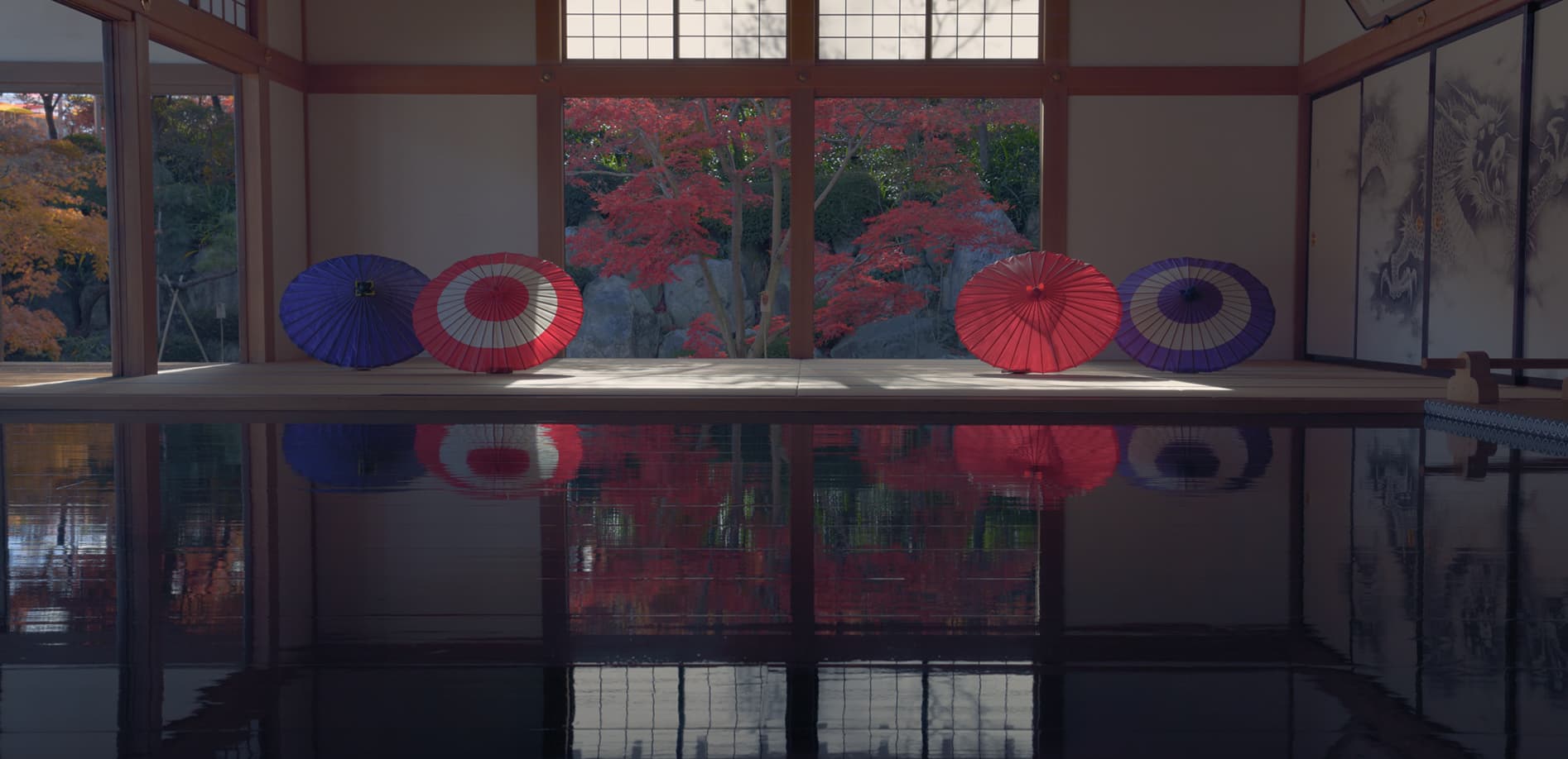 群馬 宝徳寺 床もみじ_8K